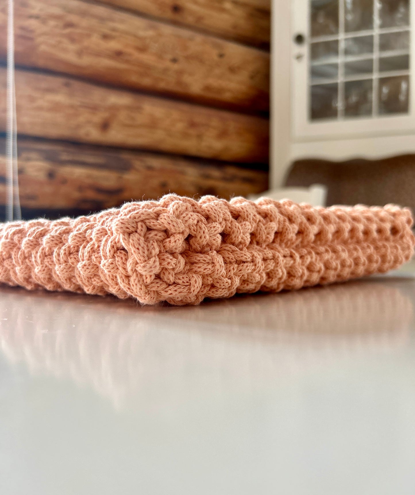 Macrame bag (color: peach)