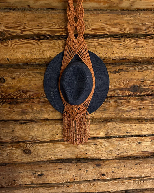 Macrame Hat Holder